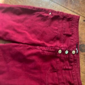 Refuge cranberry red jeggings